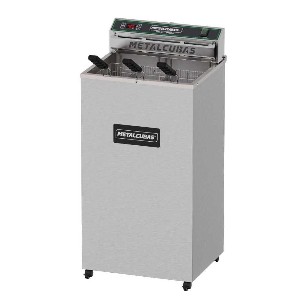 Fritador Elétrico com Pedestal 18 Litros Óleo 8000W FOE 18 P 220V - Metalcubas
