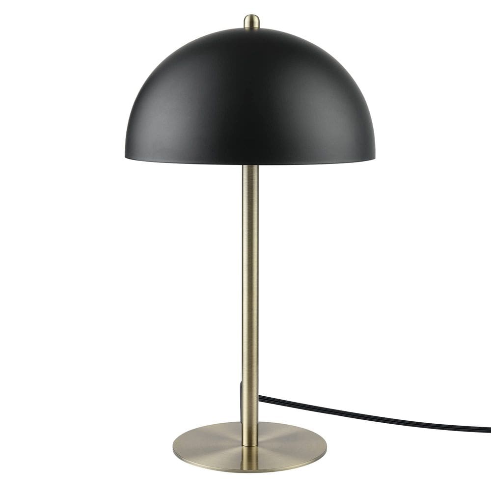 Candeeiro de mesa GLOBE 15” Matte Black Brass Accent Modern