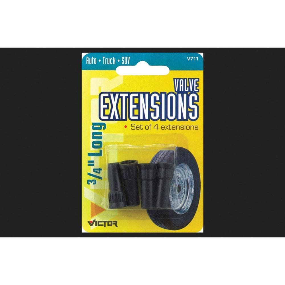 Extensão de válvula de pneu BELL 3/4”, pacote com 4 60 PSI, preta