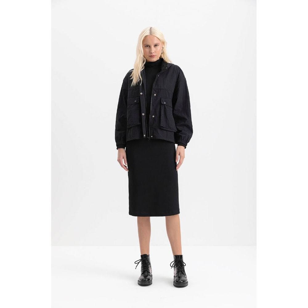 Jaqueta plastico transparente feminina Pontofrio