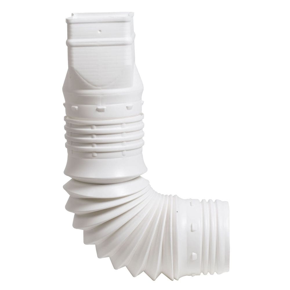 Adaptador Downspout Amerimax Flex-Drain 3 x 4 polegadas branco