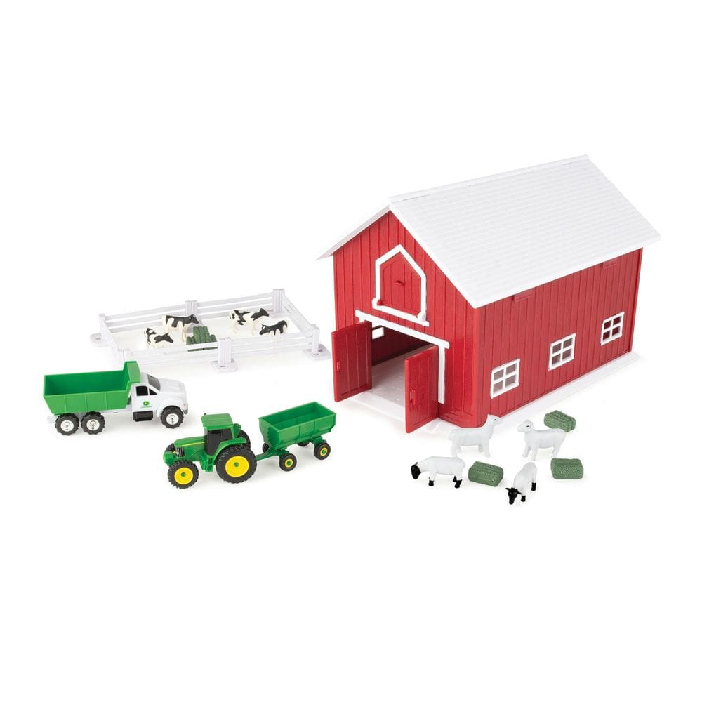 Conjunto de brinquedos John Deere 1/64 Red Barn, conjunto de 24 peças