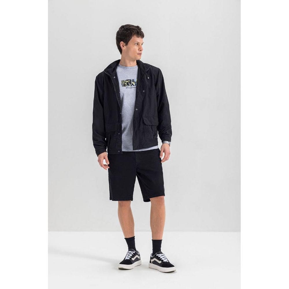 Jaqueta Masculina Em Malha Essendi Preto