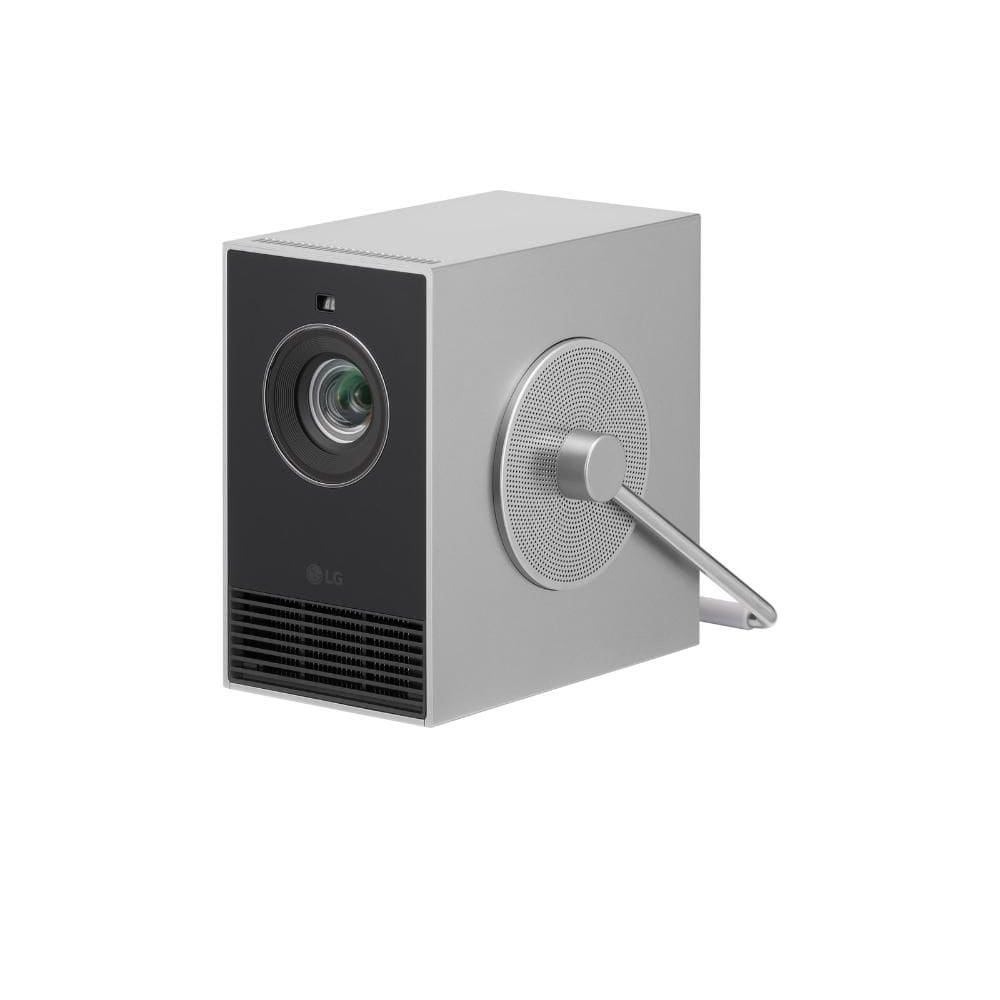 Projetor LG CineBeam Q 4K UHD Laser, Smart WebOS, Leve e Ultraportátil,  até 120”, Screen Share, Air Play, Bluetooth e Alto-falante - HU710PB
