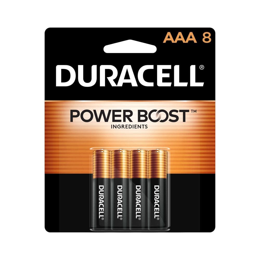 Bateria Duracell Coppertop AAA, pacote com 8 unidades, Alkaline Power Boost