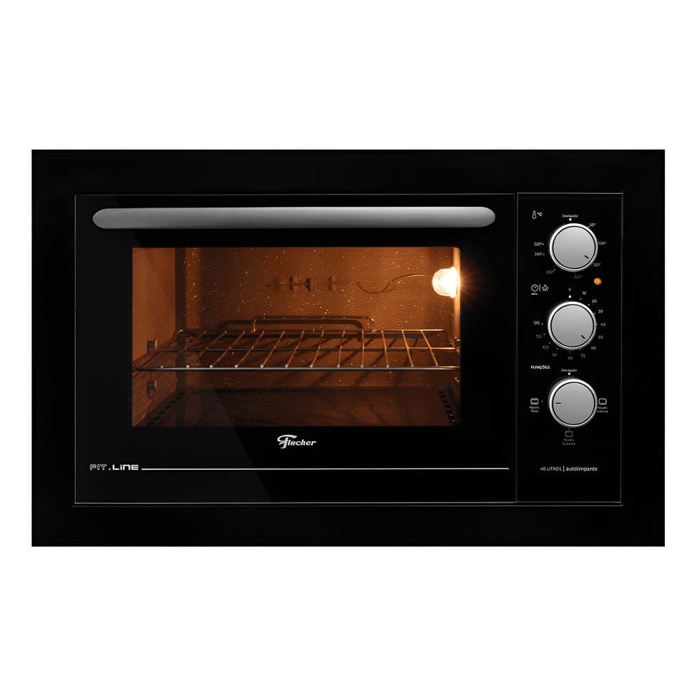 Forno Eletrico De Embutir 48l Grill Fischer Fit Line 127v