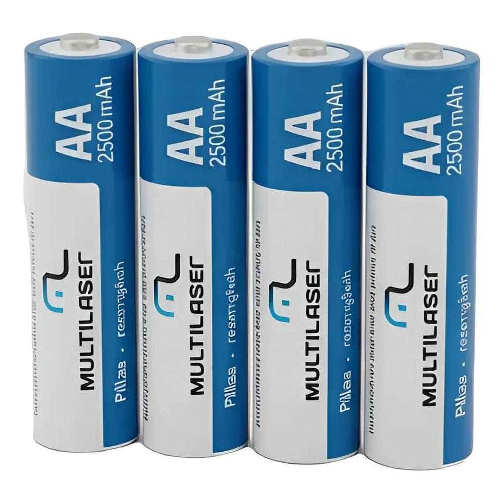 Pilhas Recarregaveis Aa (2500Mah) 4 Uni Cb052