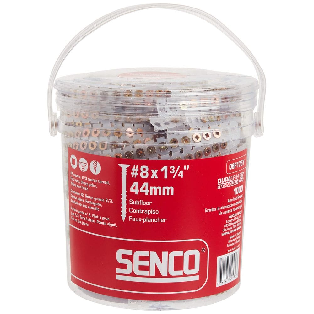 Parafuse o piso Senco Duraspin# 8 x 1-3/4 em madeira (1.000/caixa)