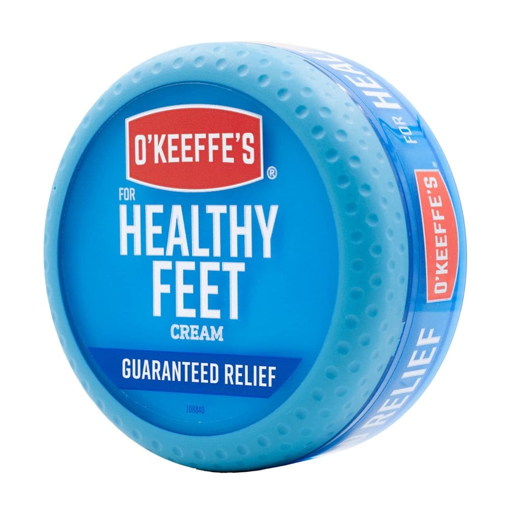 Frasco de 90 ml de creme para pés O`Keeffe`s para pés saudáveis
