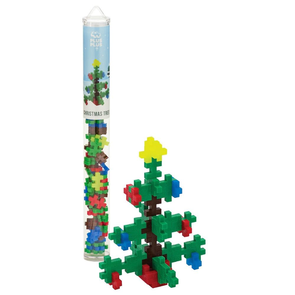 Conjunto de blocos de construção de quebra-cabeça 3D PLUS PLUS Christmas Tree Kids