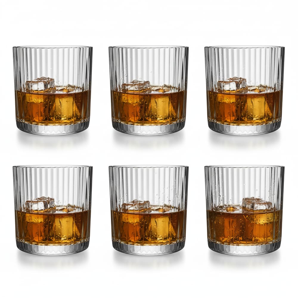 Jogo De 6 Copos 320ml Para Whisky Graffiato Hauskraft