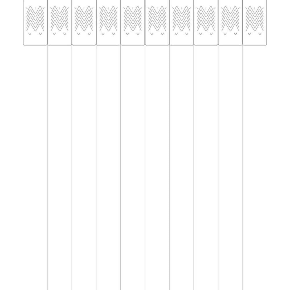 Pulseira de Identificação Tyvek Branco 50unid - Tecnomidia
