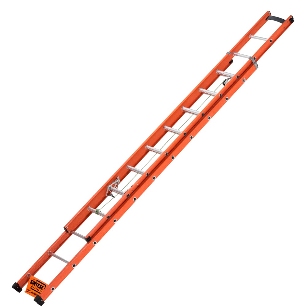 Escada de fibra de vidro extensível 3,60m x 6m 21 degraus SINTESE