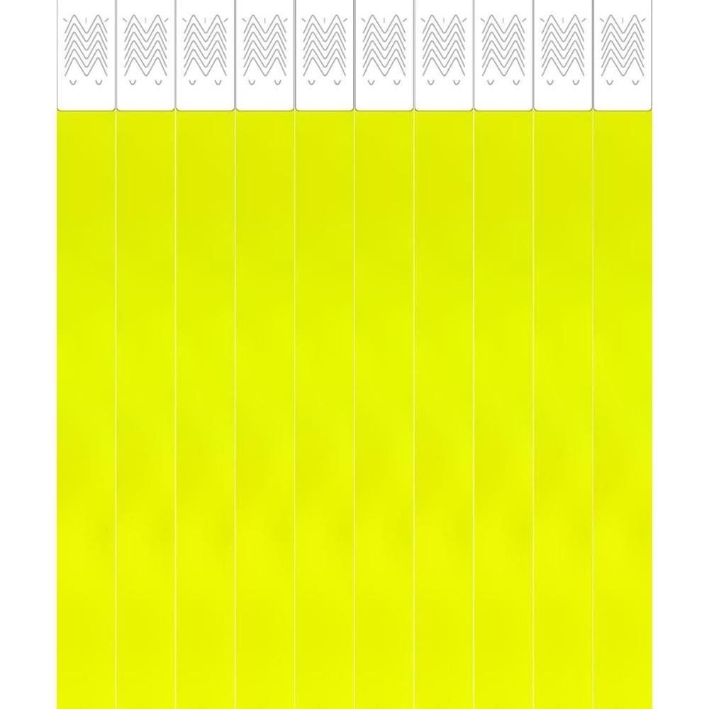 Pulseira de Identificação Tyvek Amarelo Fluor 50unid