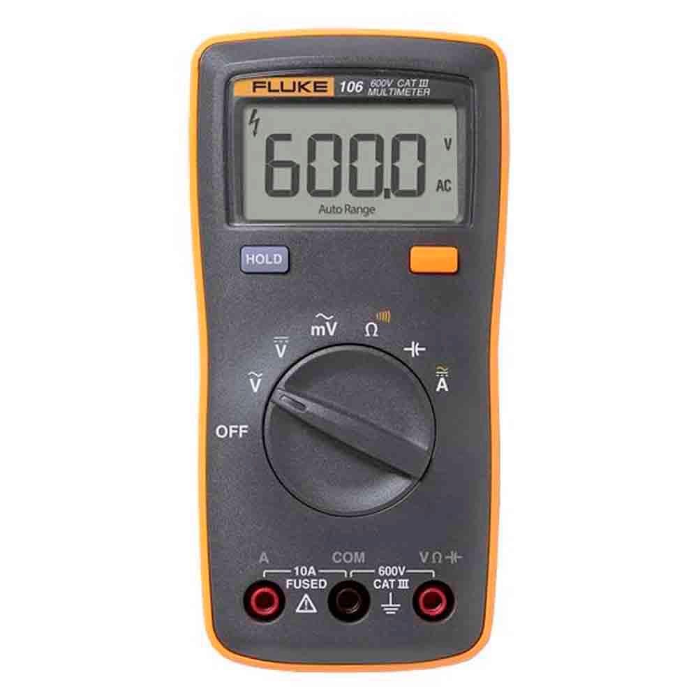 Multimetro Digital P/ Eletrecistas 600V Cat3 106 Fluke