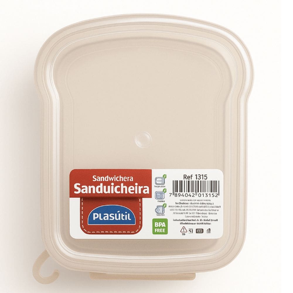 Porta Lanches Sanduíches Transparente Sanduicheira Livre BPA