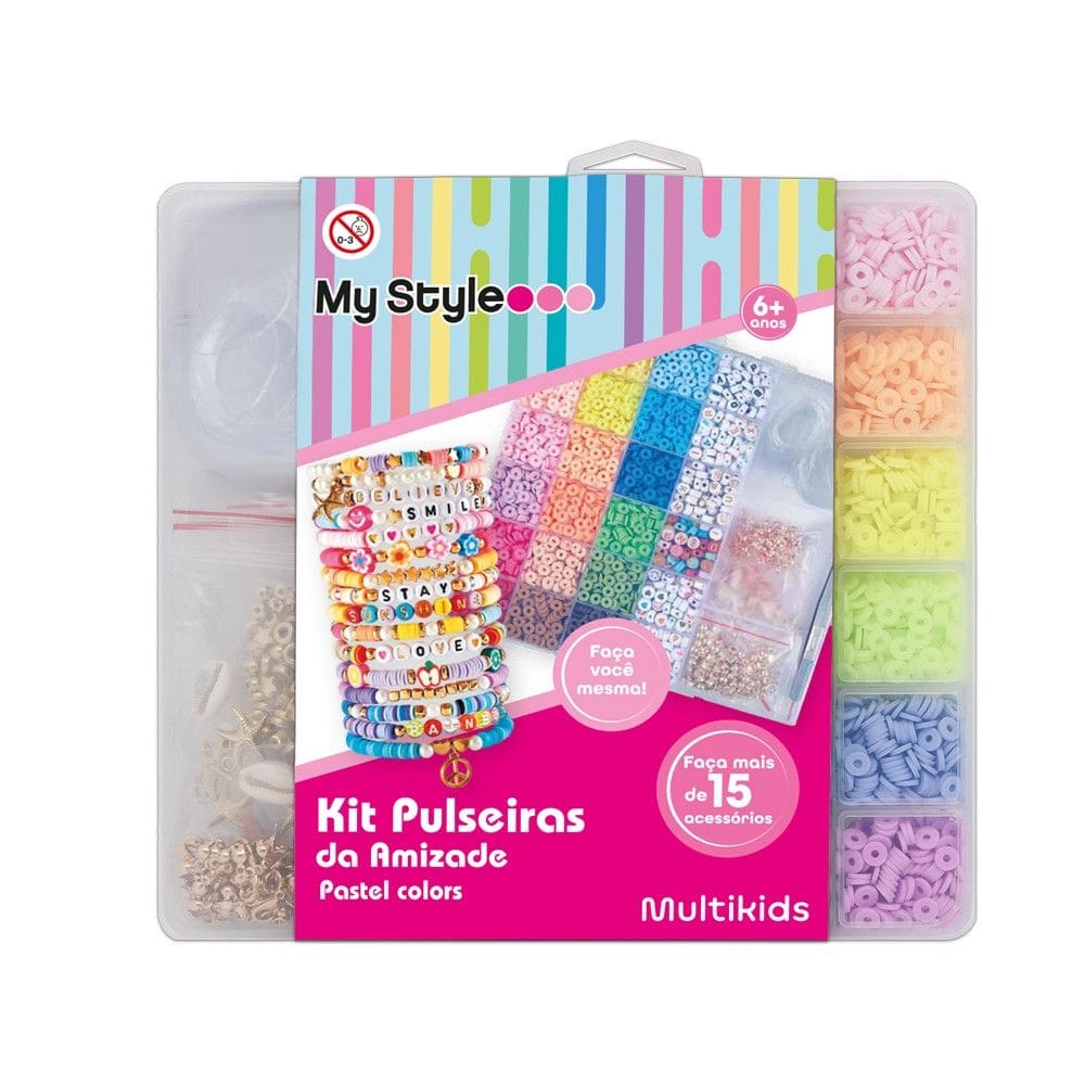 Kit Pulseiras da Amizade My Style Faca Voce Mesma Multikids - BR2313
