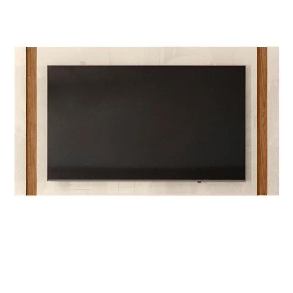 Painel para TV Extensivo Real 781 Off White/Amendoa
