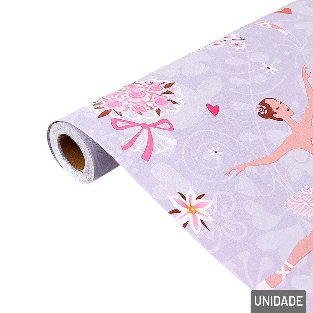 Papel De Parede 45cm X 5m Bailarina - Tudo Em Caixa