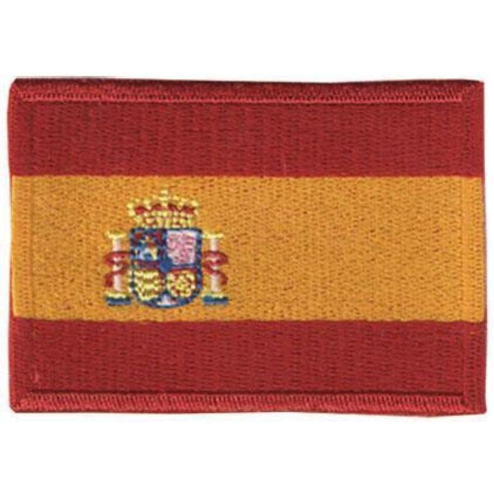Patch Bordado Bandeira Espanha Com Fecho De Contato