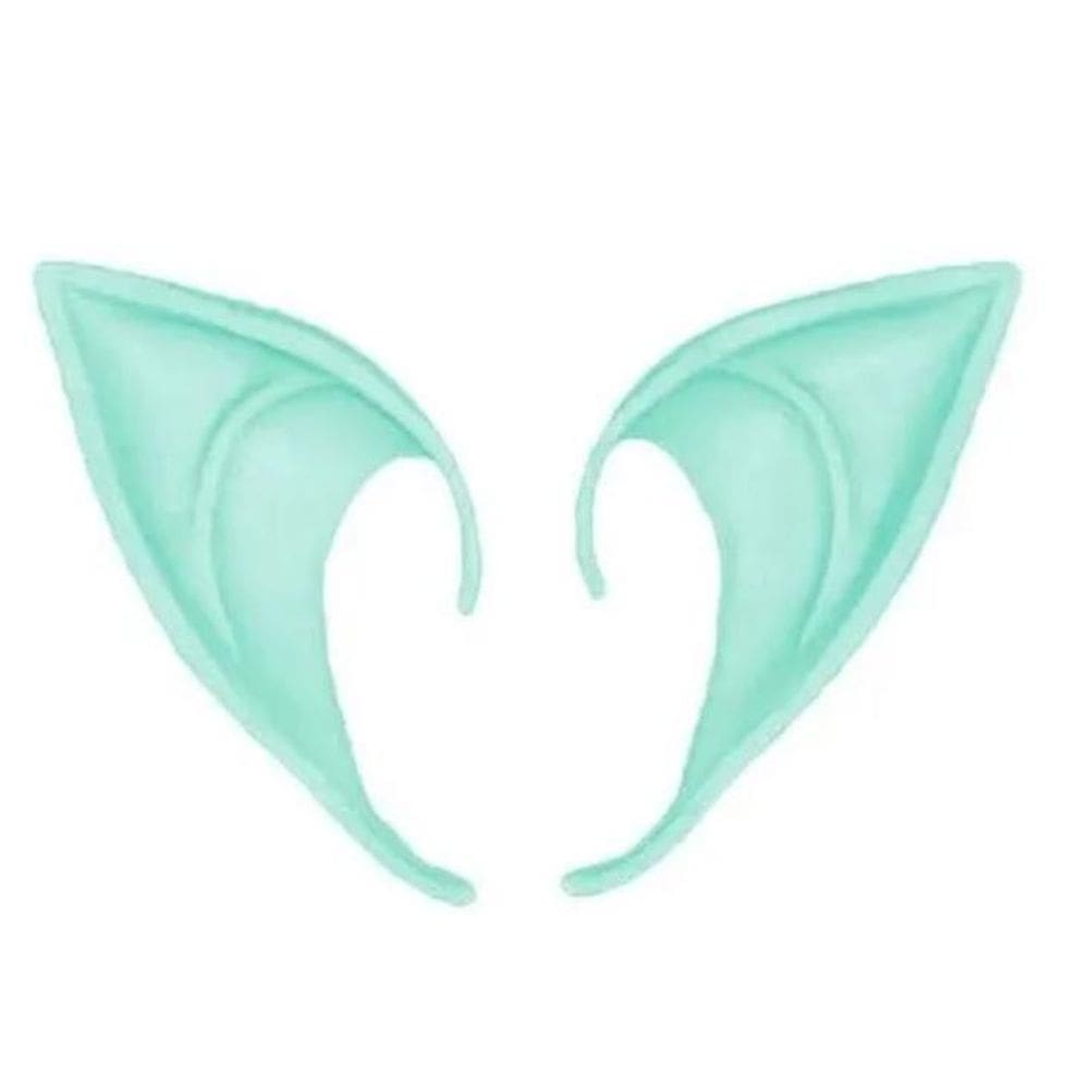 Orelhas De Elfo Verde Neon Fantasia Cosplay Duende Anime