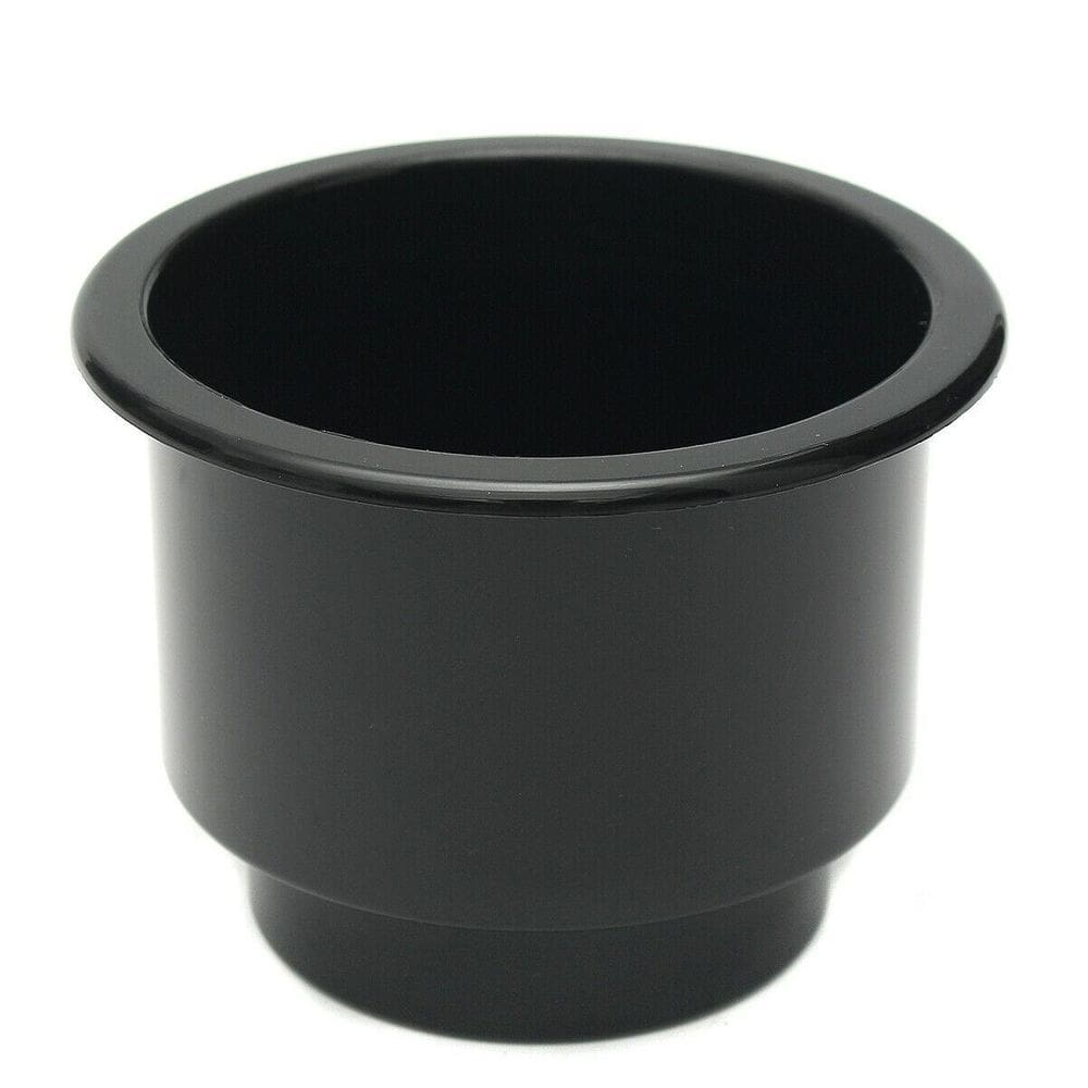 Porta Copo Em PVC Preto De Embutir