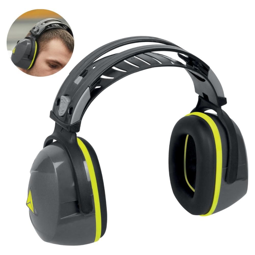 Abafador De Ruído Concha 29 dB Protetor Auditivo Antirruído Interlagos 2 Delta Plus