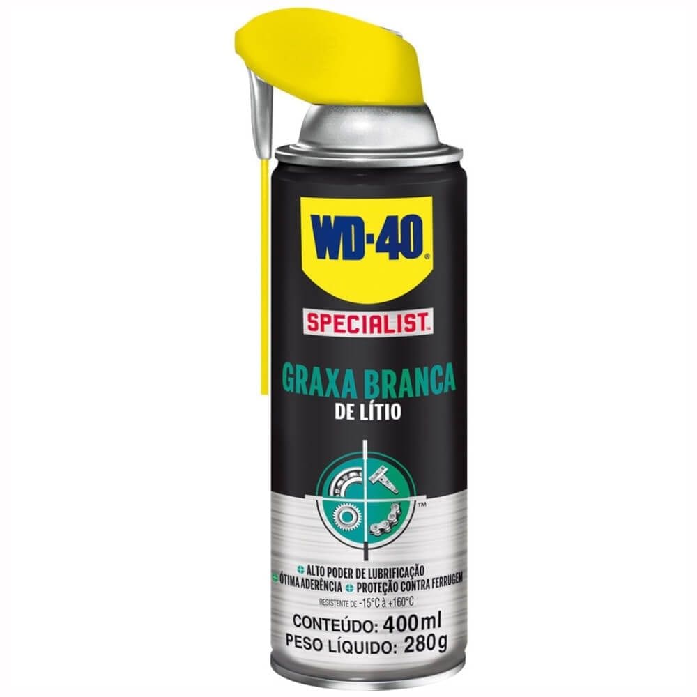 Graxa Branca de Lítio Aerosol Specialist 400ml - 497681 - WD-40
