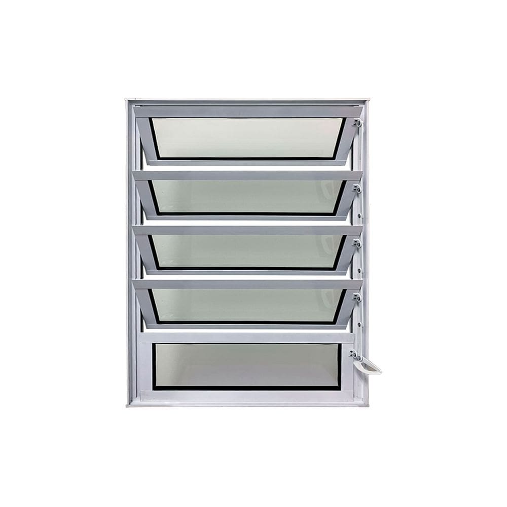 Vitro Basculante de Alumínio Branco 100x100 Linha 25