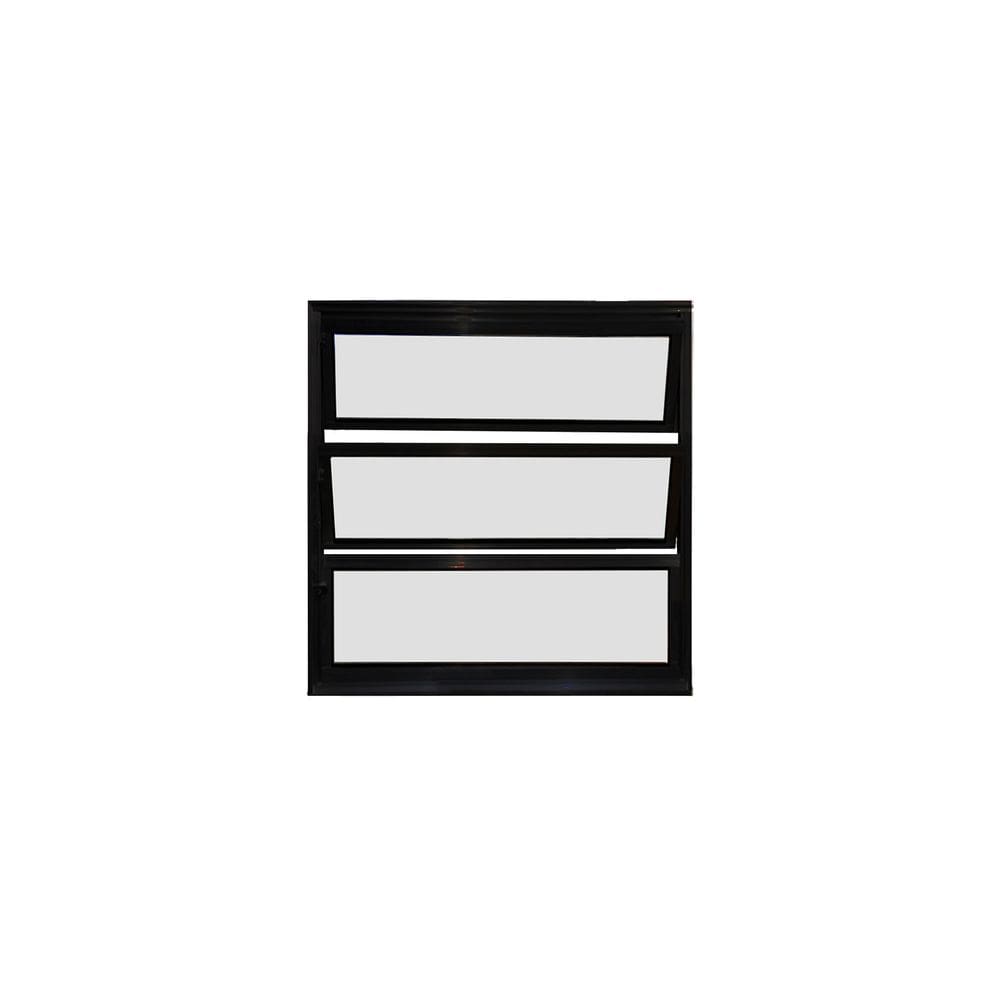 Vitro Basculante de Alumínio Preto 60x60 Linha 25