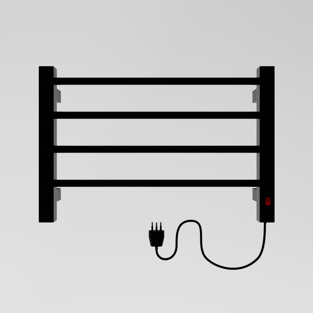 Toalheiro Termico Casuli Circolare Uno Preto 220V Direito