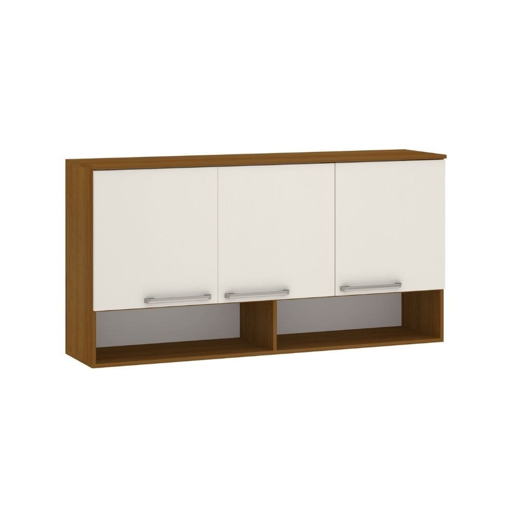 Armario de Cozinha Modena - 3 Portas Nicho Inferior MDP - Luciane Moveis