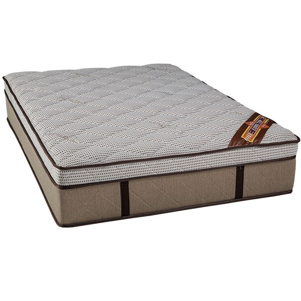 Colchao Casal Molas Ensacadas com Espuma Hiper Soft D33/D40 Suporta 130kg Antiderrapante 34cm Altura