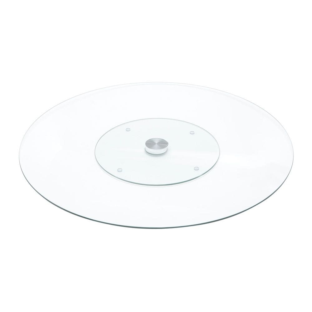 Centro de Mesa Multiuso de Vidro Temperado Giratório Redondo 2,5x30cm Wolff