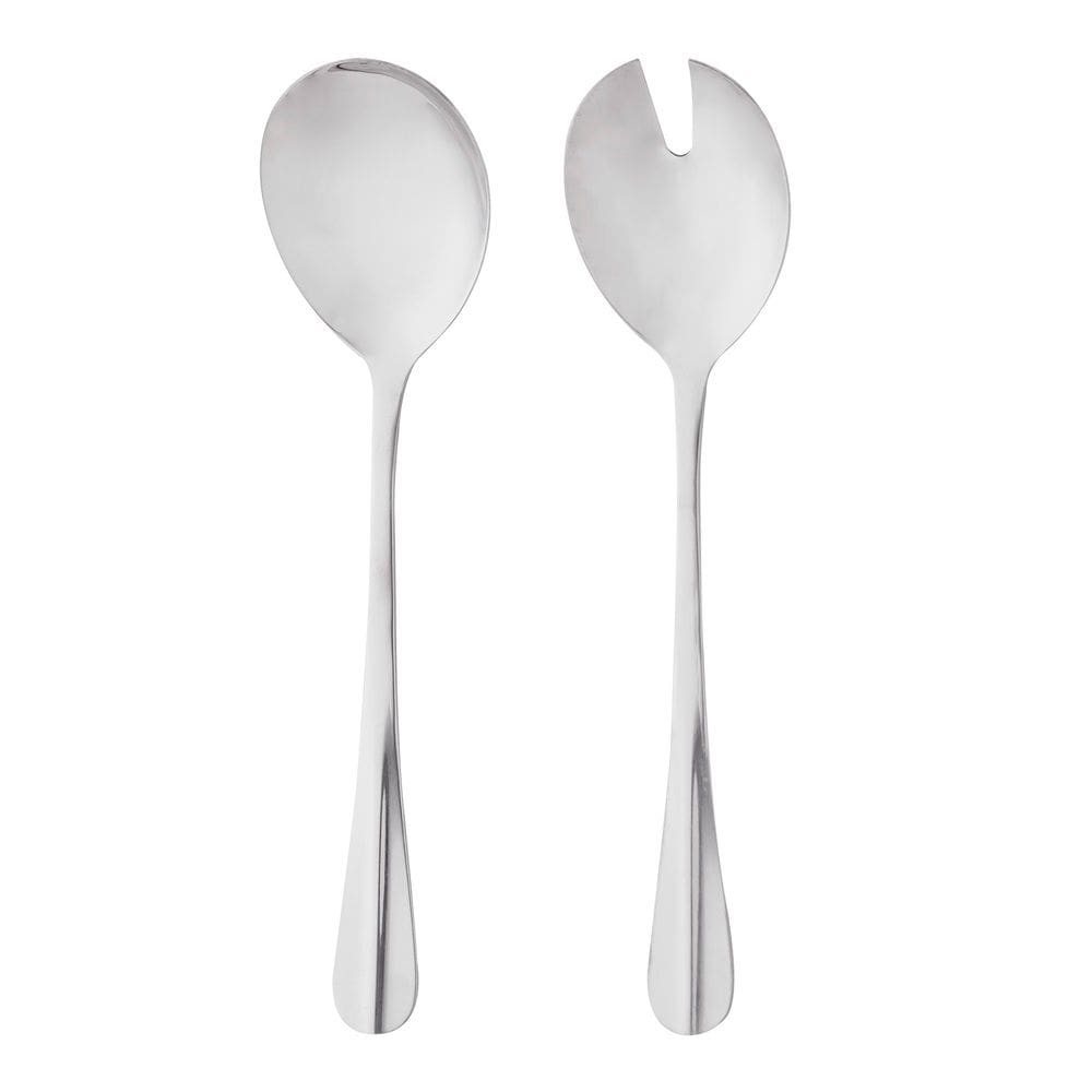Cj Para Salada Aço Inox Positano Prata 27cm 2 Peças Lyor