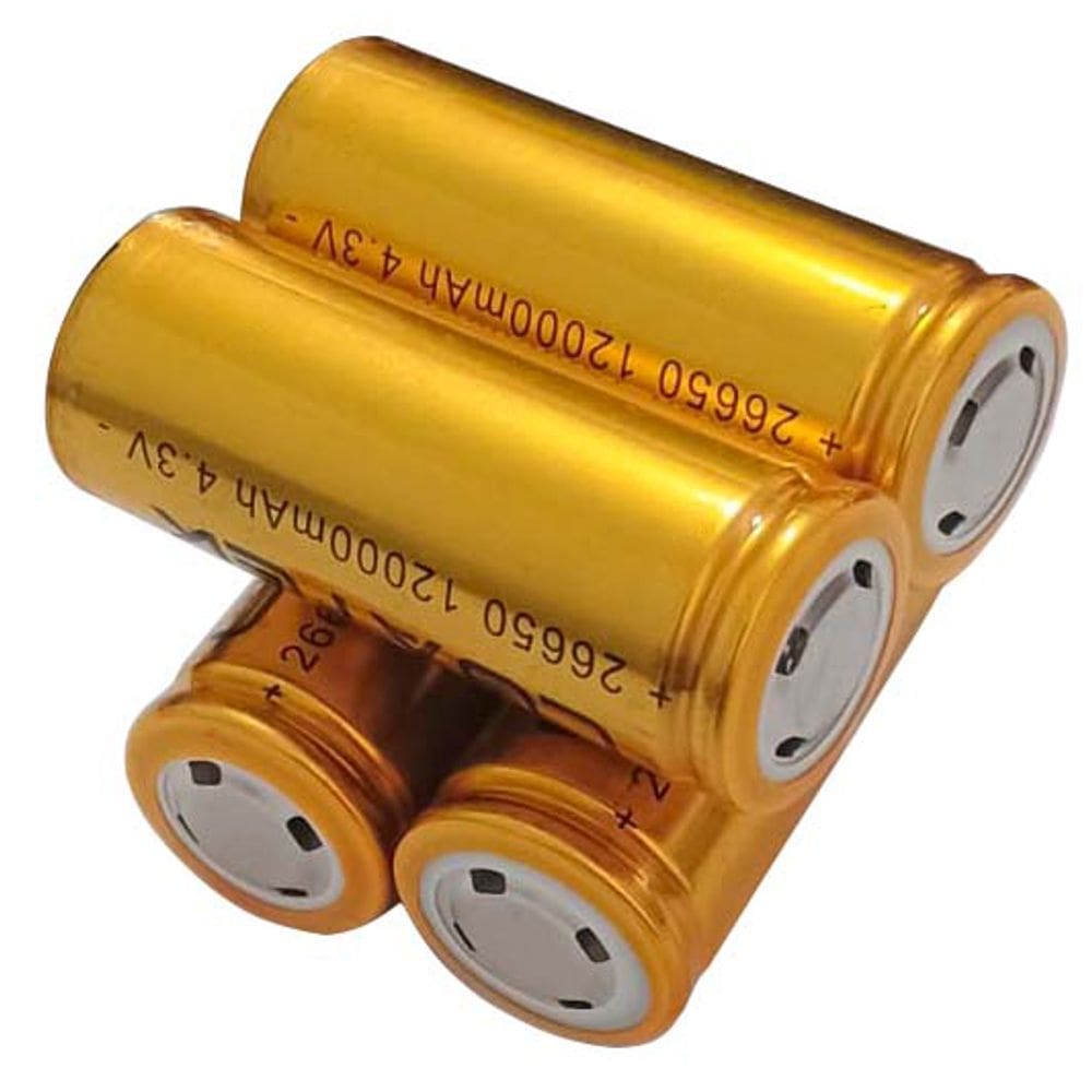 Kit 4 Baterias Pilha Recarregavel Li-íon 26650 12000mAh 4.3v Lanterna, Rádio, Parafusadeira