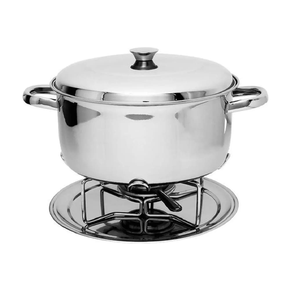 Panela Rechaud Aço Inox C/Banho Maria 8 Litros Plátanos Brinox