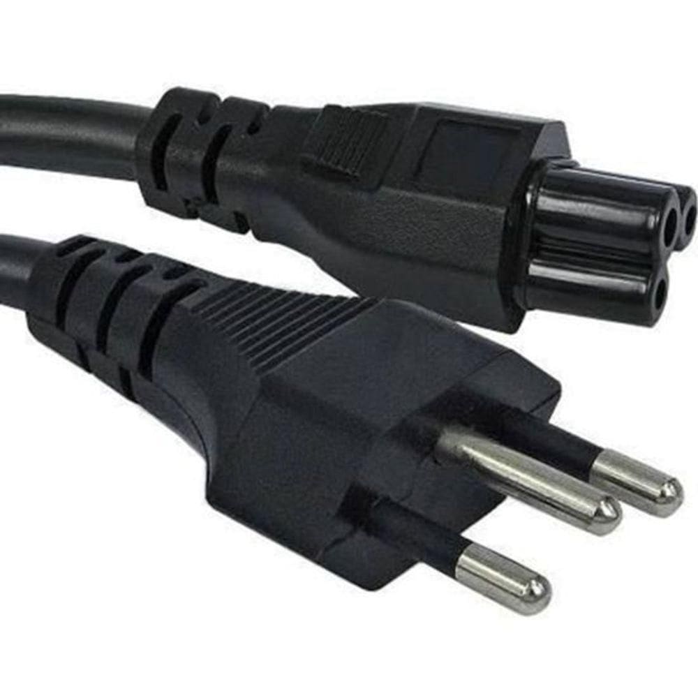 Cabo De Força Ac Tripolar Para Fonte Carregador de Notebook 1,50 Mts