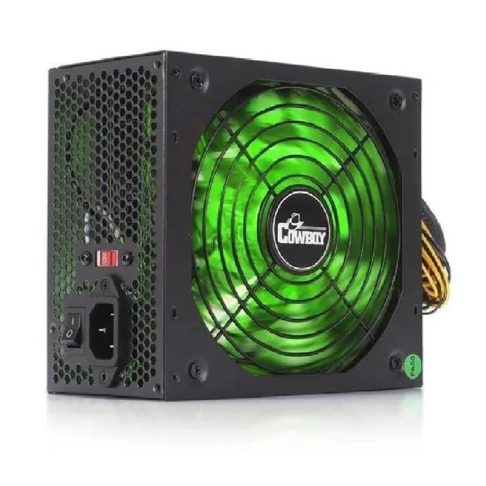 Fonte Atx Gamer de 500w Reais Para Pc Cowboy Bivolt Silenciosa