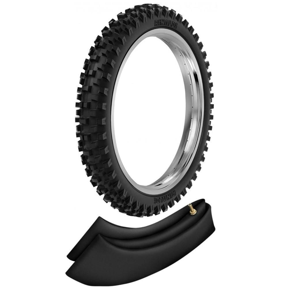 Kit Pneu Crf 230 Tornado Ttr 230 90/90-21 54m Rmx35 Rinaldi + Camara