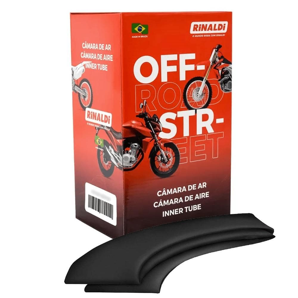 Kit 3 Camaras de ar 450-12 Bico Borracha Tr15 Triciclo Bravax Rinaldi