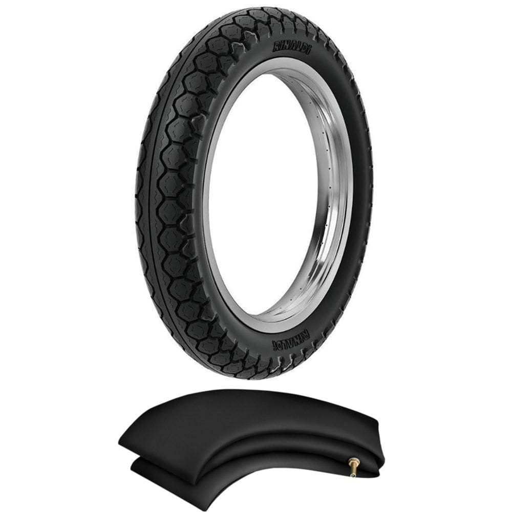 Kit Pneu Biz Pop Crypton 250-17 Pd29 Rinaldi + Camara