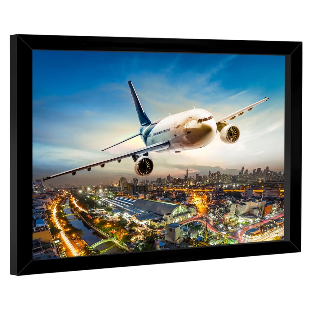 Quadro Decorativo Avião Decolando