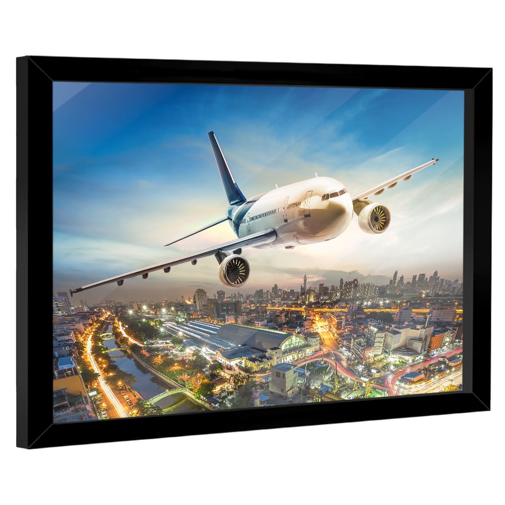 Quadro Decorativo Avião Decolando
