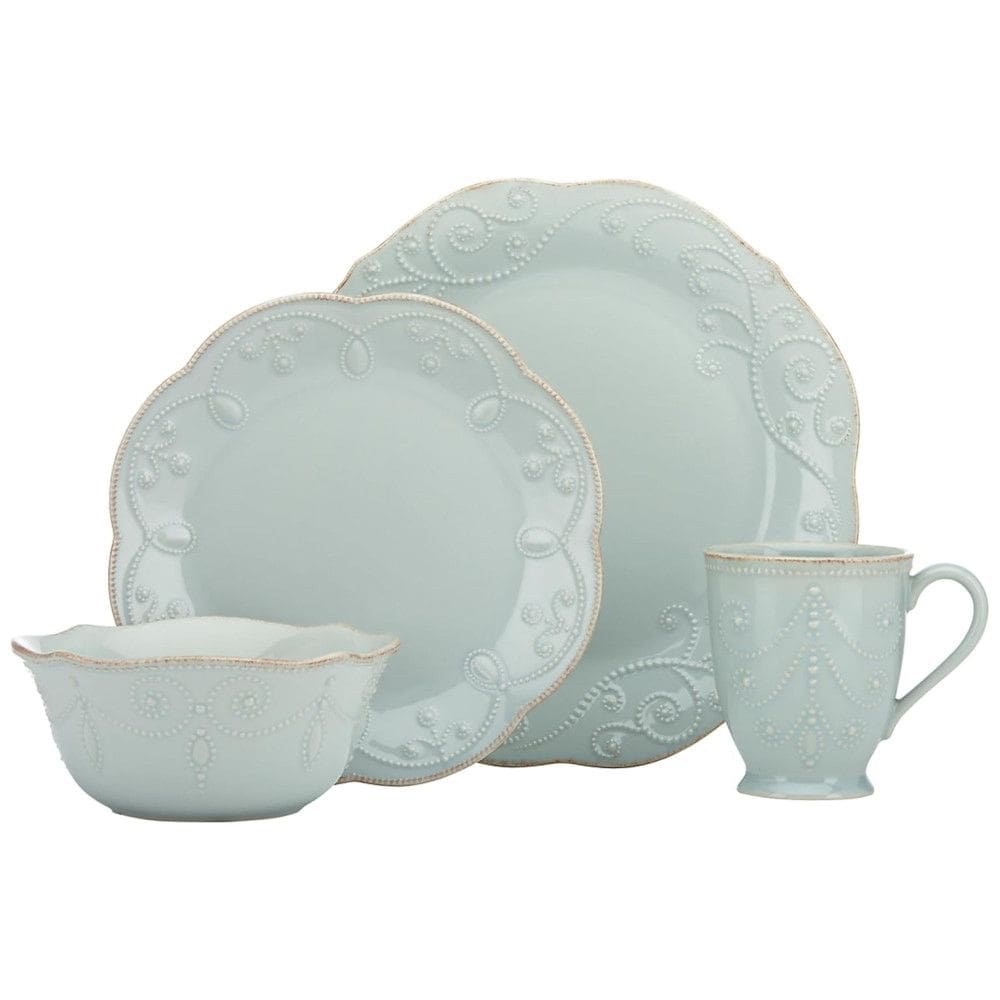 Aparelho de Jantar, Elegância e Sofisticação para Sua Mesa com 4 Peças, Formato Redondo Ondulado e Material de Cerâmica, Noritake 824431