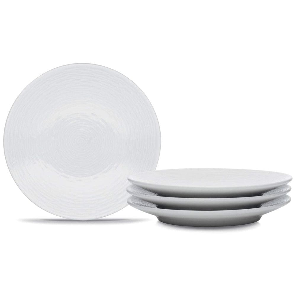 Conjunto de Pratos para Aperitivo com 4 Peças, Formato Redondo e Material de Porcelana, Noritake 43813-404D