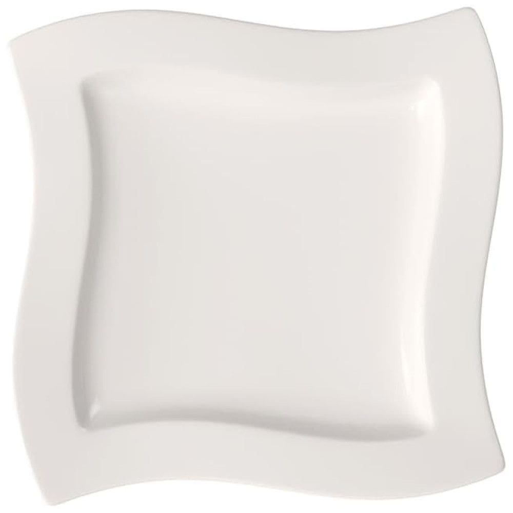 Prato para Jantar de 26 cm, Elegância e Praticidade em Sua Mesa com Formato Quadrado e Material de Porcelana, Villeroy Boch, Branco
