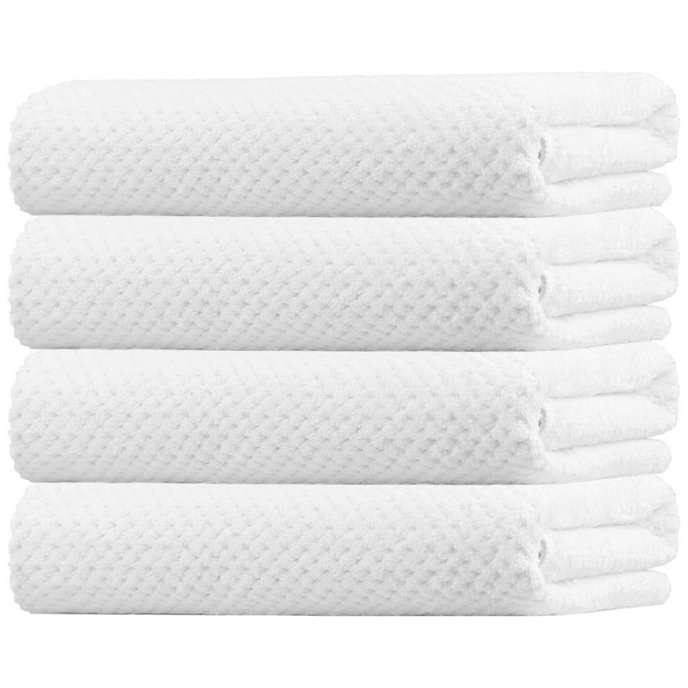 Kit Toalhas de Banho em Microfibra, Absorventes e Secagem Rápida com 4 Peças para Spa, Hotel ou Academia, HOMEXCEL