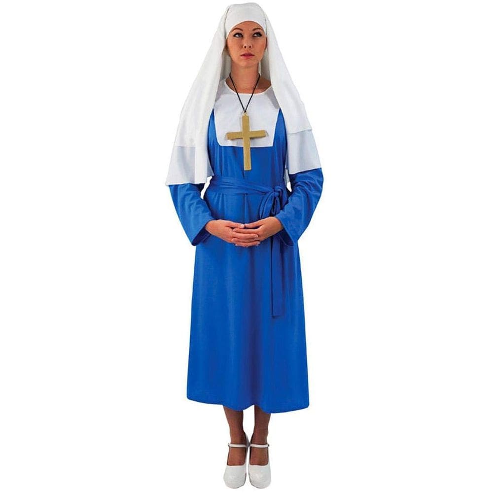 Traje feminino Blue Nun — tamanho único