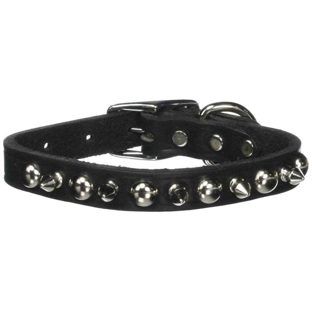 Coleira para cães OmniPet Leather Brothers 102LKS-BK16 Spiked Black
